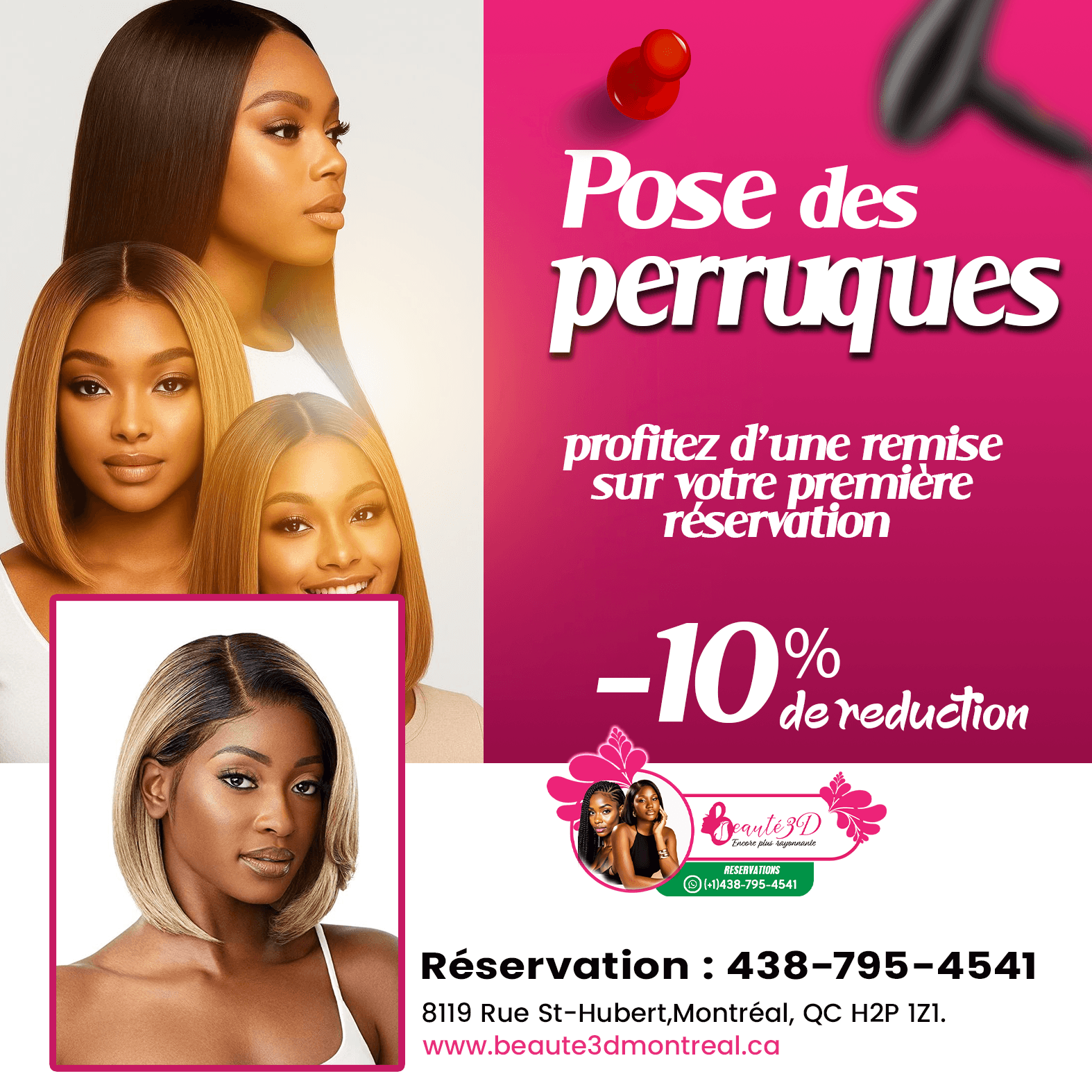 Beauté 3D - Salon de coiffure africaine Villeray